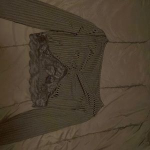 long sleeve crop top